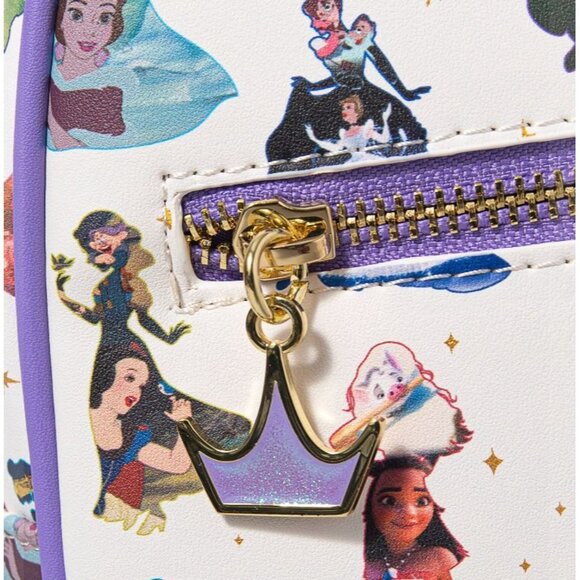 Loungefly x Disney Mini Back Pack Princesses Dress Cinderella Ariel Belle NEW - Picture 4 of 4